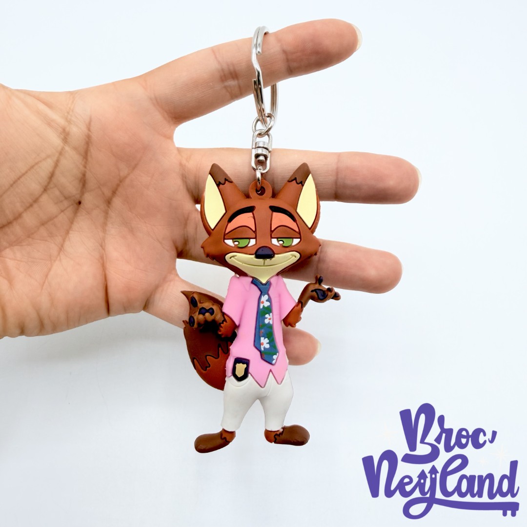 Porte-clés-Nick-Wilde-Zootopie-2-Disneyland-Disney-figurine-plastique (1)