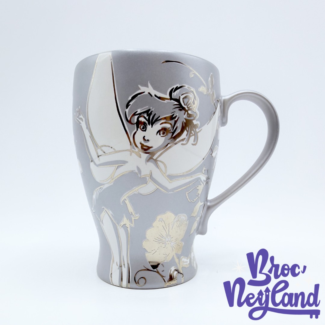Tasse-Fée-Clochette-argentée-Disney-Store-Exclusive-Peter-Pan-fleur-papillon (2)