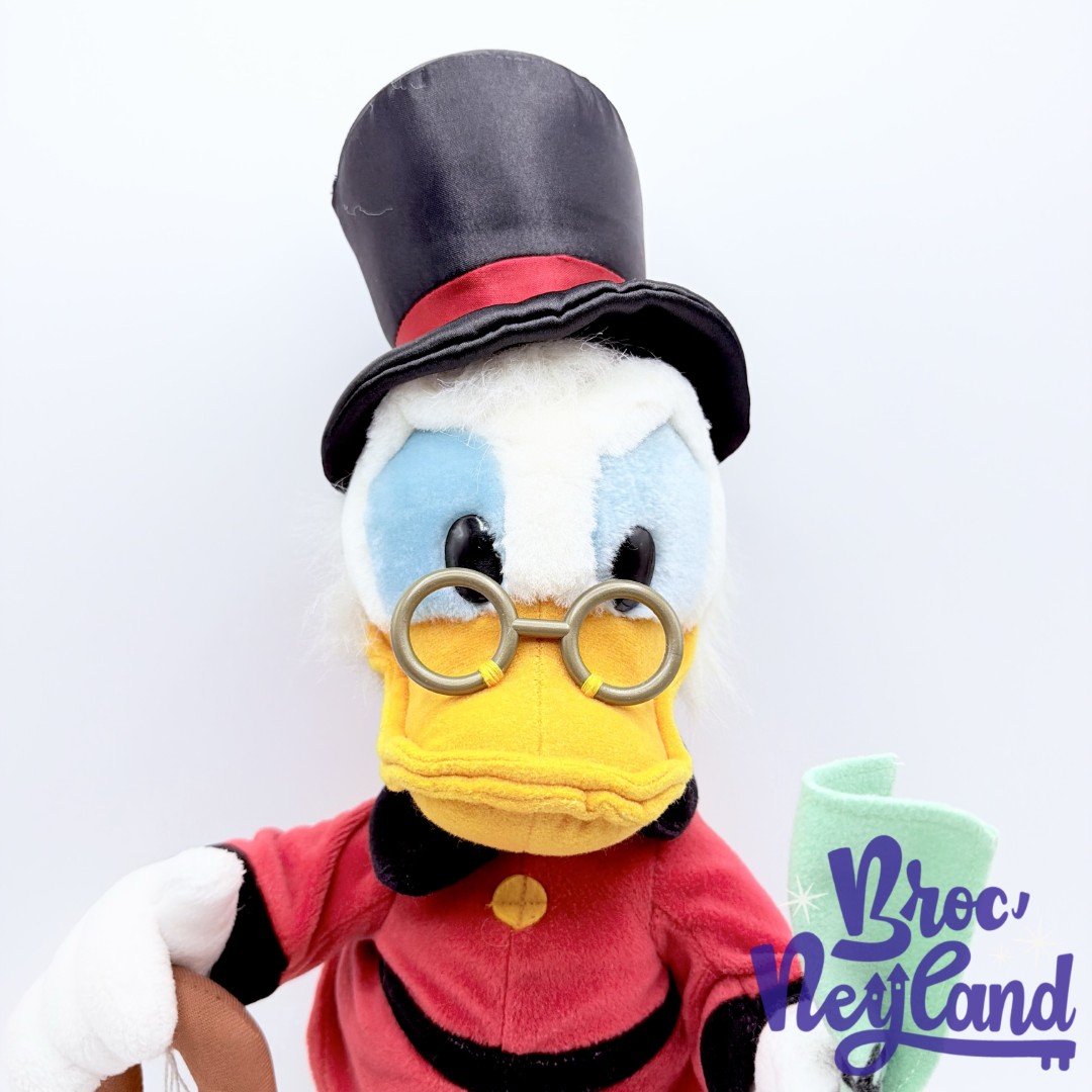 Peluche-Oncle-Picsou-Disneyland-Paris-Disney-canard-canne-billet-articulée-44-cm (4)