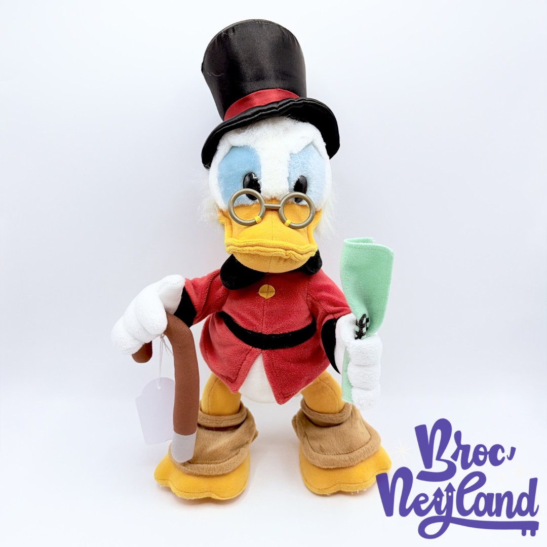 Peluche-Oncle-Picsou-Disneyland-Paris-Disney-canard-canne-billet-articulée-44-cm (6)