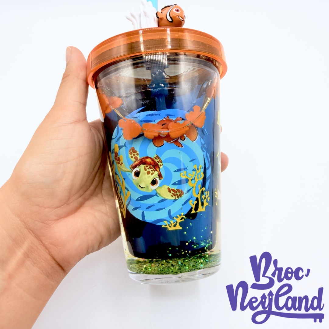 Gobelet-paille-Le-Monde-de-Nemo-Disney-Store-2023-verre-plastique-orange-double-paroi (6)