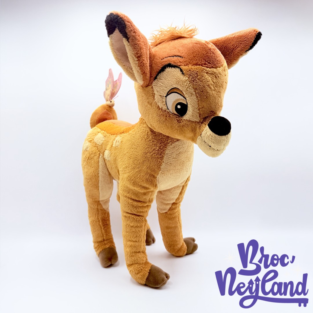 Peluche-Bambi-papillon-Disneyland-Resort-Paris-Disney-faon-marron-articulé-50-cm (1)