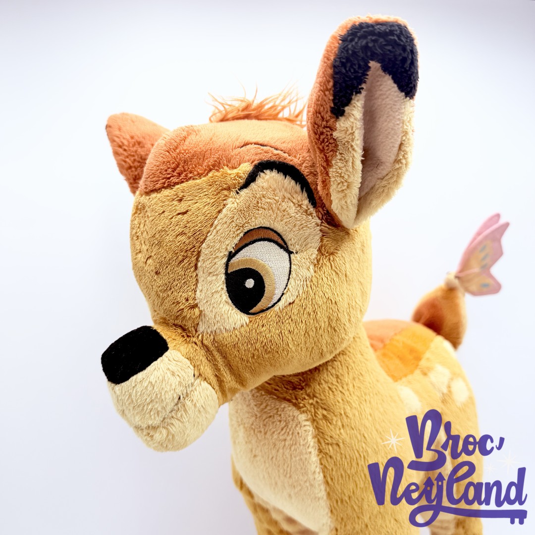 Peluche-Bambi-papillon-Disneyland-Resort-Paris-Disney-faon-marron-articulé-50-cm (2)