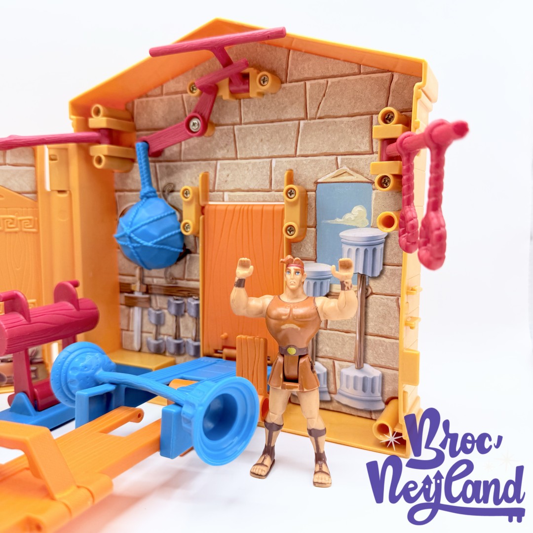 Ensemble-de-jeu-figurines-Hercules-Carry-Around-Training-Gym-Disney-Mattel-plastique-vintage (5)