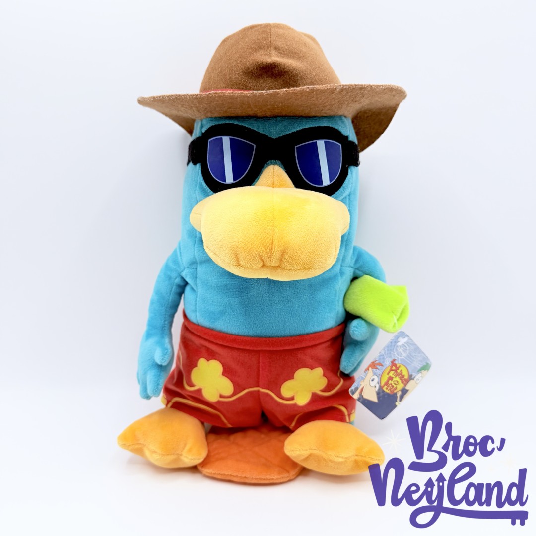 Peluche-Perry-Ornithorynque-Disney-Nicotoy-Phinéas-et-Ferb-canard-bleu-plage-lunettes-40-cm (2)