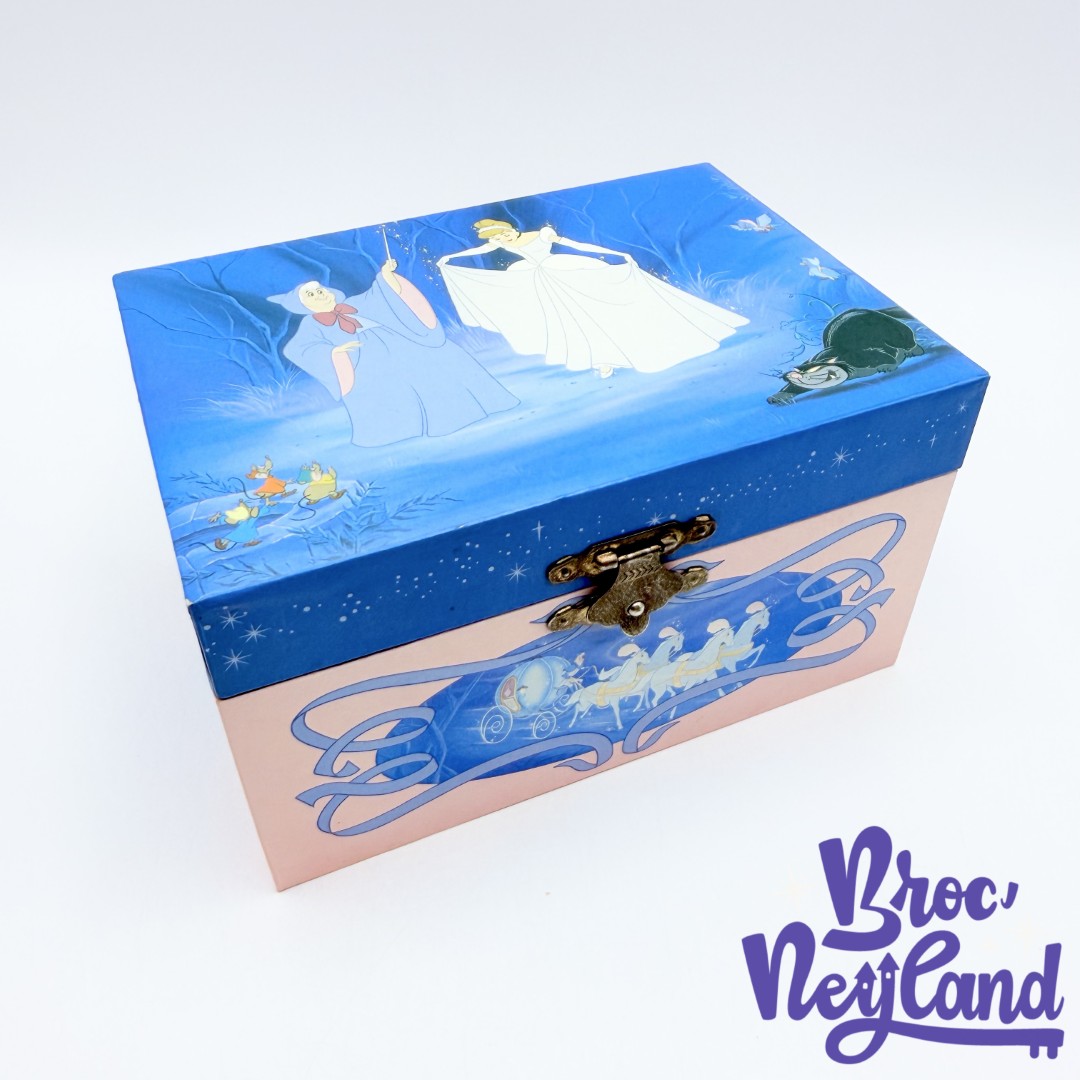 Boite-à-musique-Cendrillon-Bibbidi-Bobbidi-Boo Disney-vintage-bleu-rose-musicale-bijoux (4)