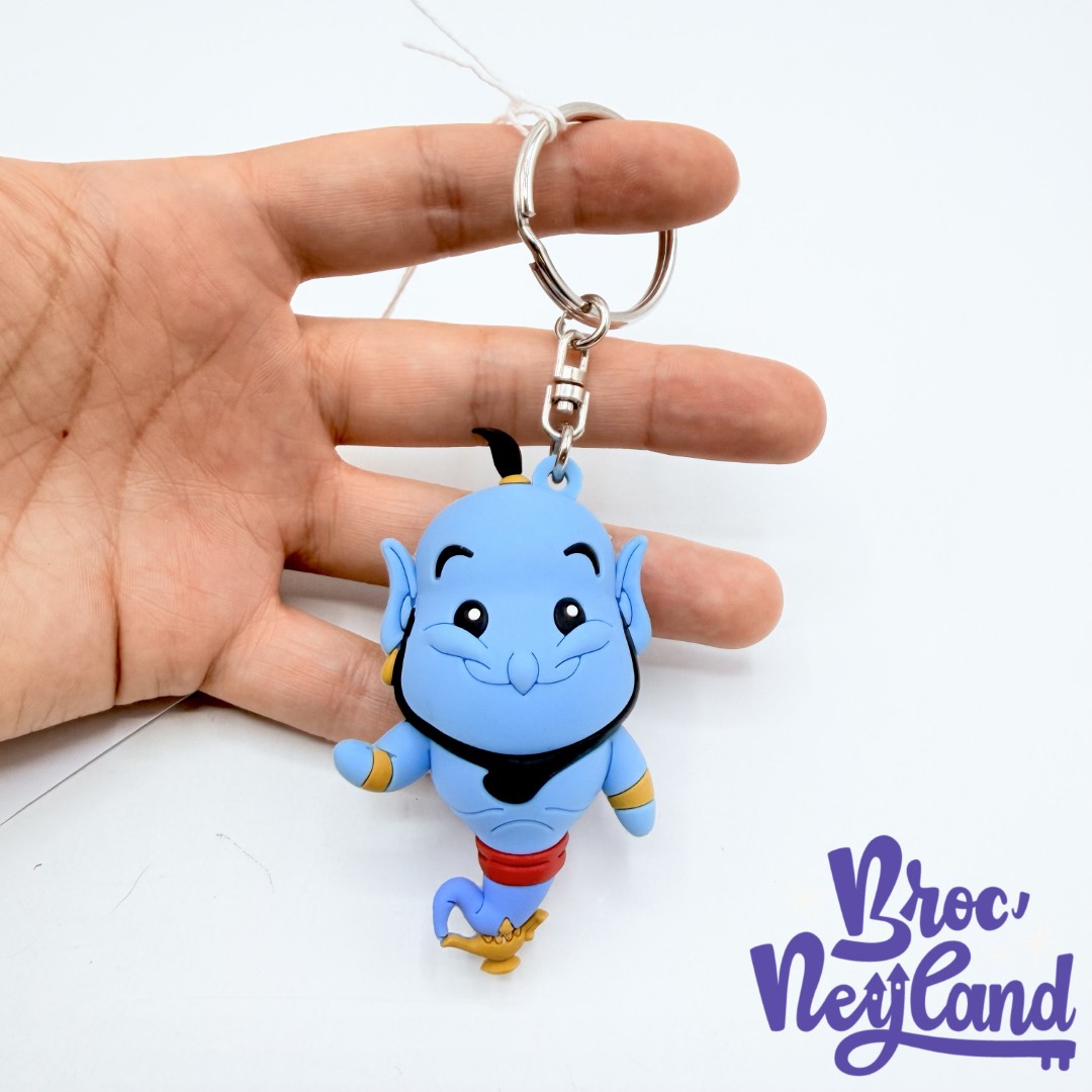 Porte-clés-Génie-Aladdin-Disneyland-Paris-Disney-figurine-plastique-bleu (2)