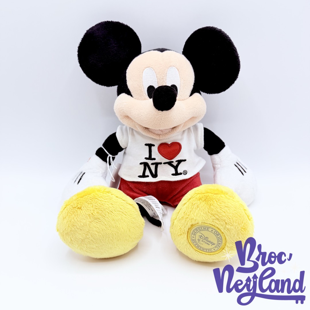 Peluche-Mickey-Mouse-I-Love-NY-Disney-Store-2017-tee-shirt-écusson-32-cm (3)