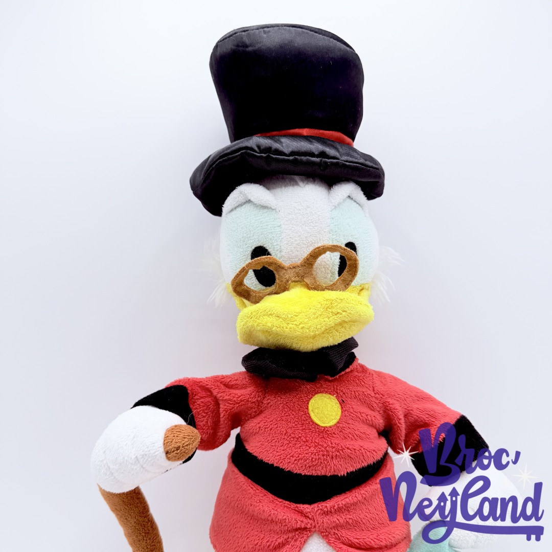 Peluche-Oncle-Picsou-Disneyland-Paris-Disney-canard-canne-billet-banque-46-cm (1)