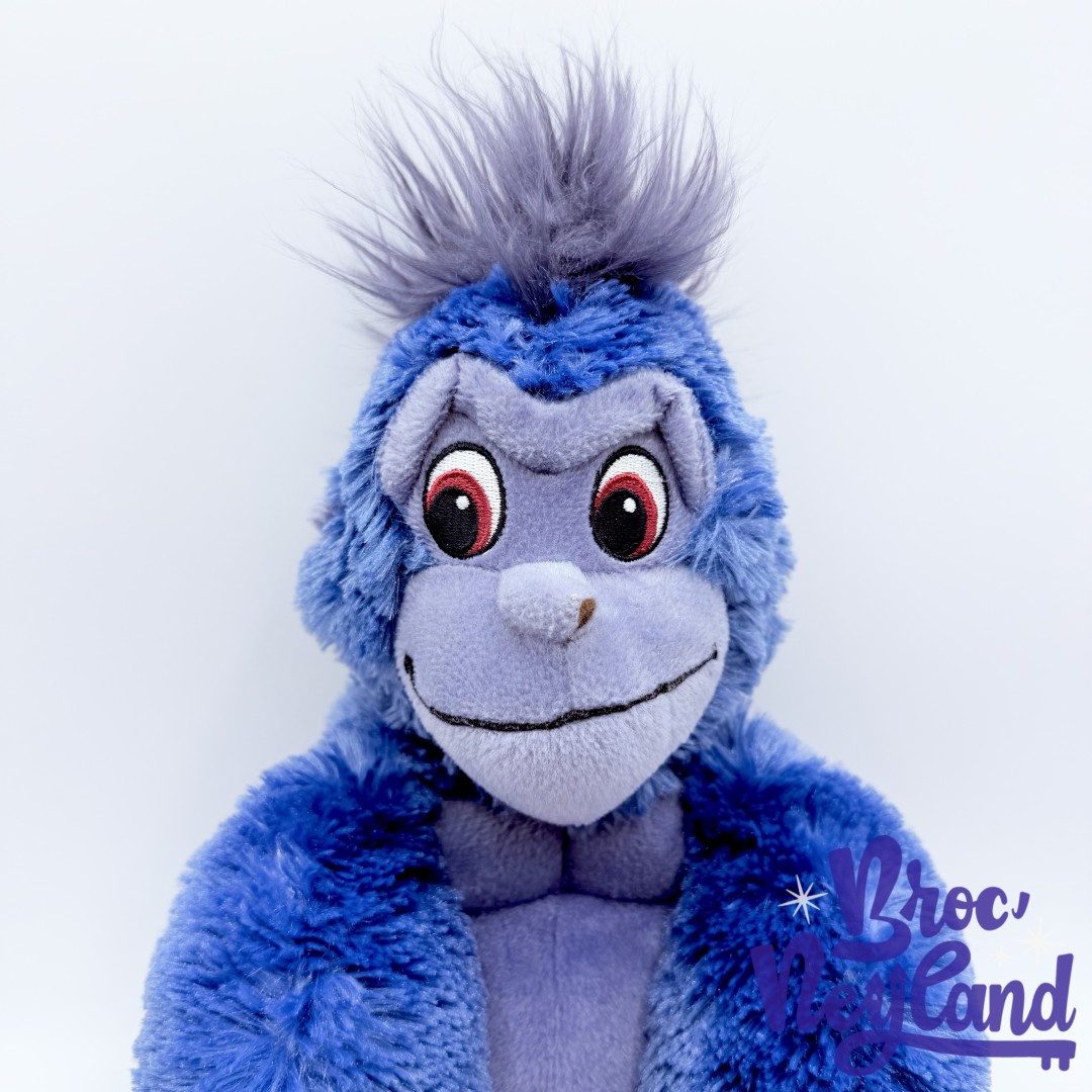 Peluche-Tok-banane-singe-Tarzan-Disneyland-Paris-Disney-Terk-bleu-28-cm (2)