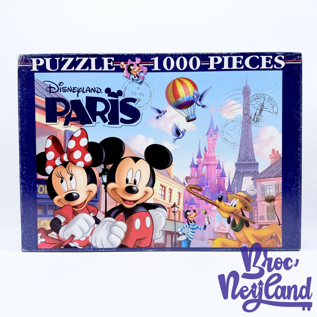 Puzzle-1000-Pièces-Mickey-Minnie-ville-Paris-Disneyland-Disney-Clementoni-Tour-Eiffel-Château (3)