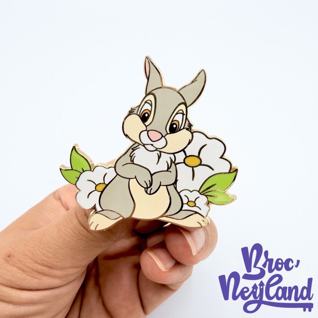 Pin-Panpan-fleur-Opening-Edition-Disneyland-Paris-2022-Bambi-Thumper-with-Flowers-147084 (2)