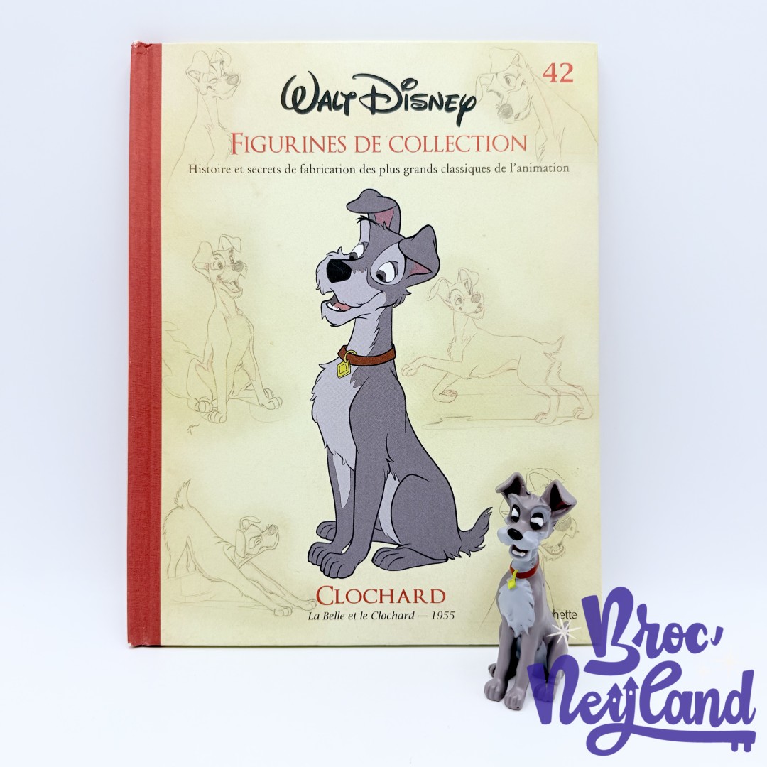Livre-Figurines-de-collection-Clochard-Disney-Hachette-42-Encyclopédie-résine-La-Belle-et-le-Clochard (4)