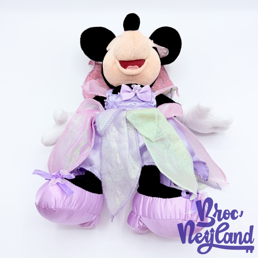 Peluche-Minnie-Mouse-Fée-Princesse-Disneyland-Paris-Disney-papillon-violet-rose-32-cm (1)