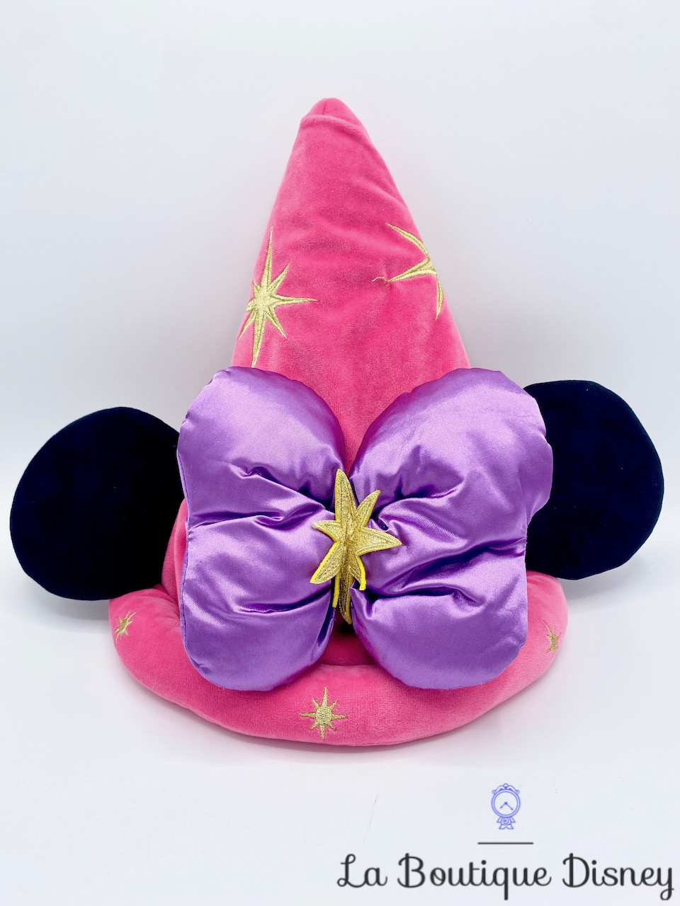 Chapeau Minnie 20ème Anniversaire Disneyland Paris 20 ans Disney rose oreilles noeud violet