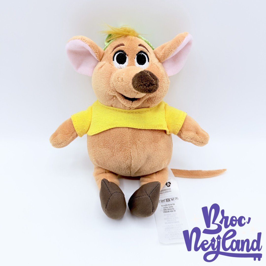 Peluche-Gus-Gus-souris-Cendrillon-Disney-Store-tee-shirt-jaune-25-cm (2)