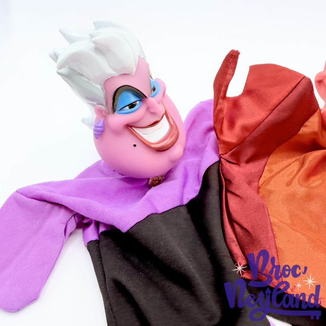 Marionnettes-La-Petite-sirène-disney-main-vintage-Triton-Sébastien-Ursula (2)