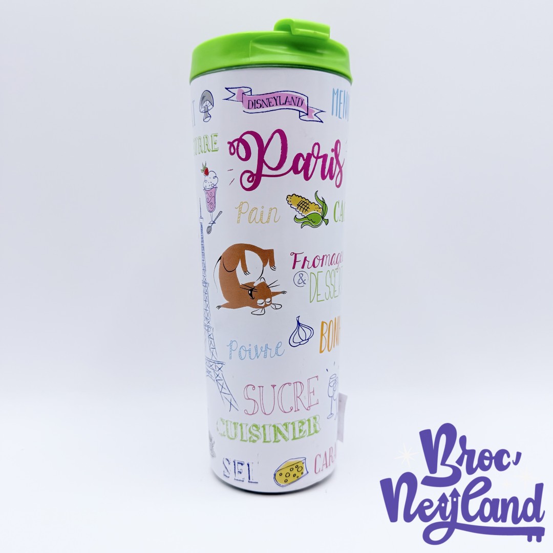 Thermos-Ratatouille-ville-Paris-Disneyland-mug-voyage-Disney-blanc-vert-château (3)