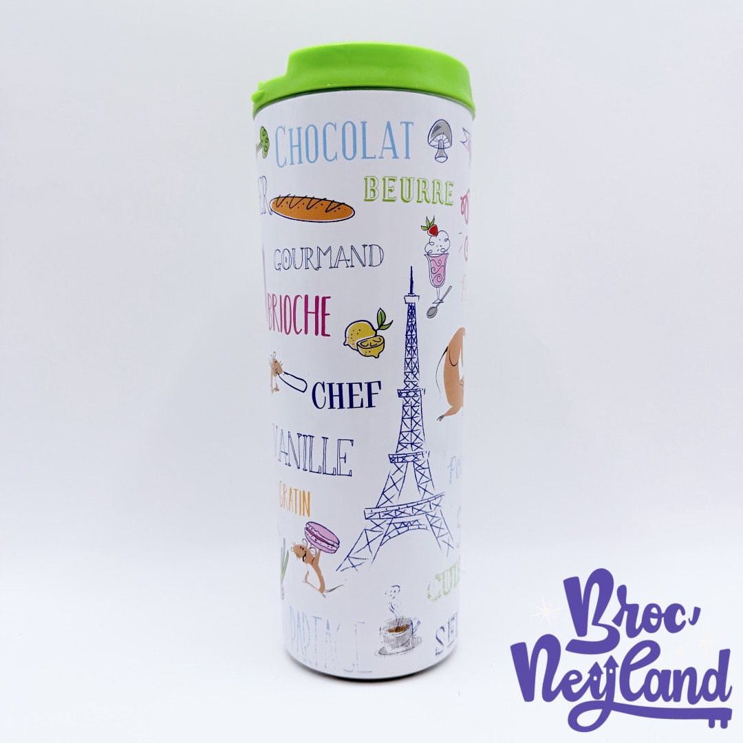 Thermos-Ratatouille-ville-Paris-Disneyland-mug-voyage-Disney-blanc-vert-château (4)