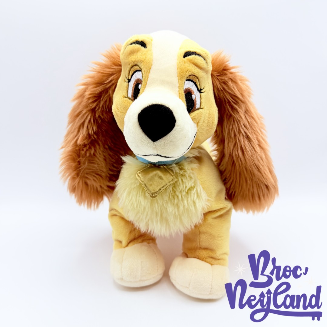 Peluche-Lady-La-Belle-et-le-Clochard-Disney-Store-chien-marron-28-cm (7)