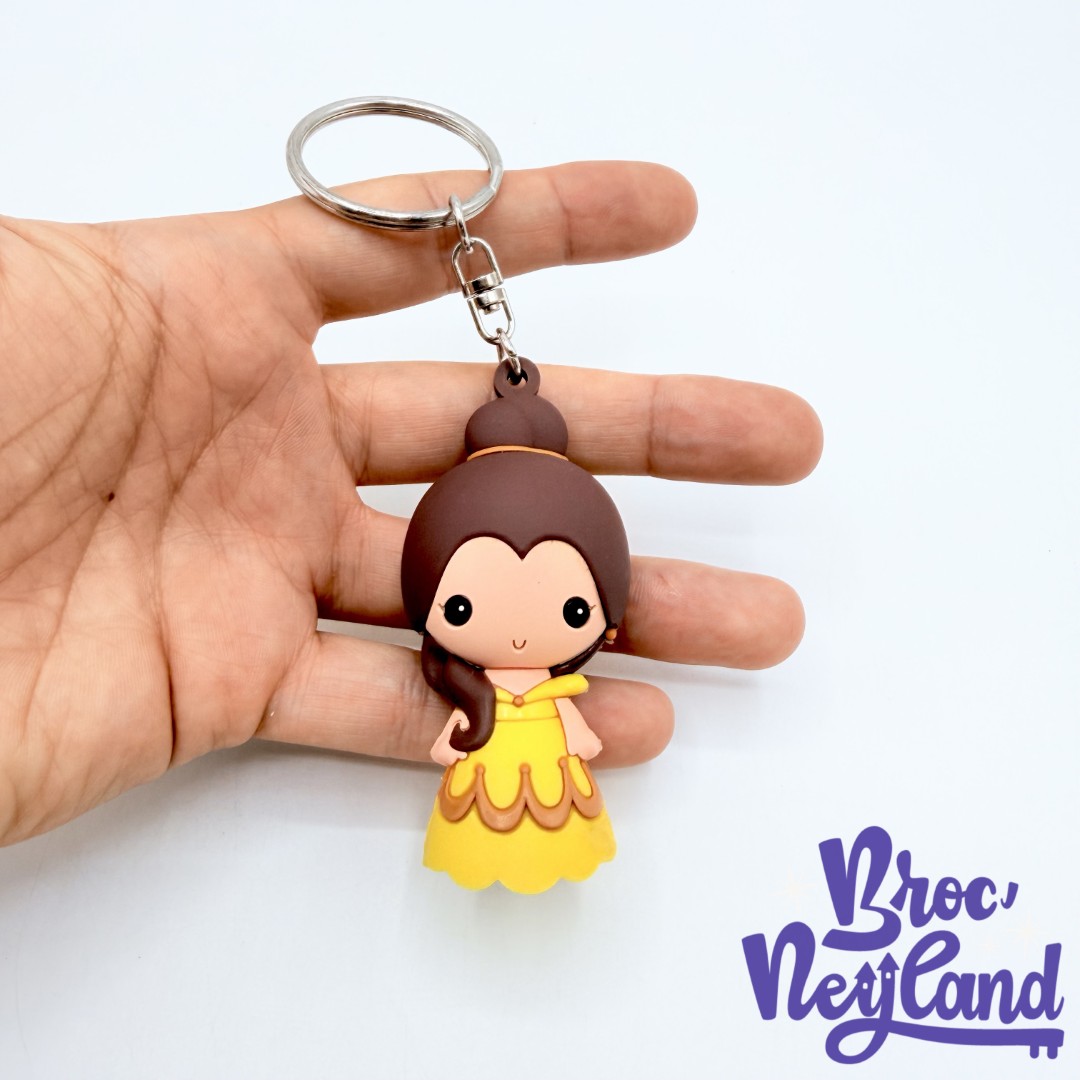 Porte-clés-Belle-La-Belle-et-la-Bête-Disneyland-Paris-Disney-figurine-plastique-princesse (2)