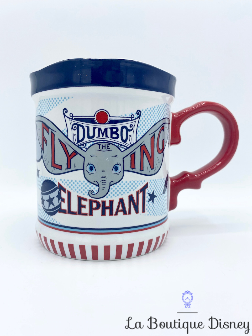 Tasse Dumbo Disney Store mug Live Action Film Medici Circus Flying Elephant gris