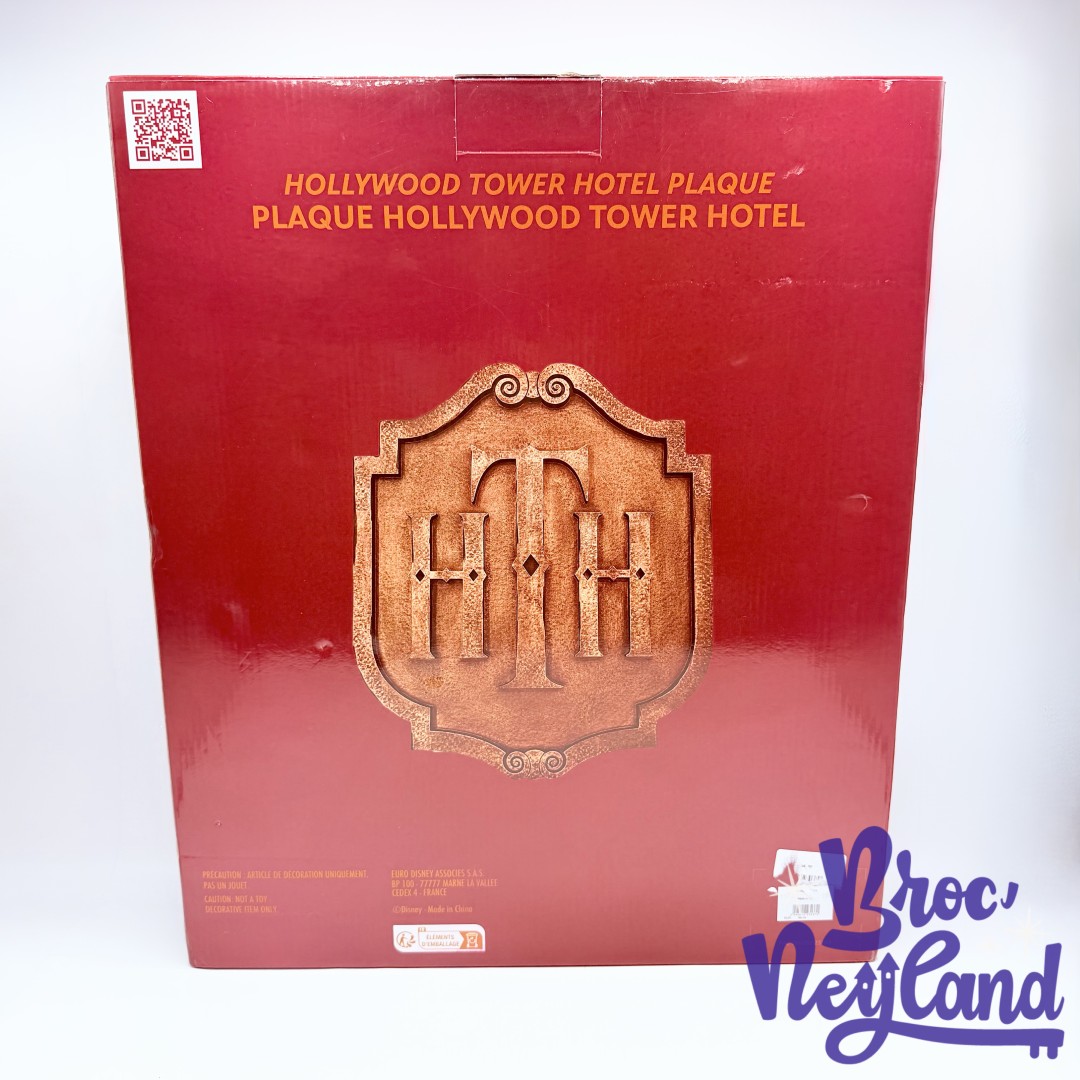 Plaque-The-Hollywood-Tower-Hotel-HTH-Disneyland-Paris-2023-Disney-attraction-logo-décoration (1)