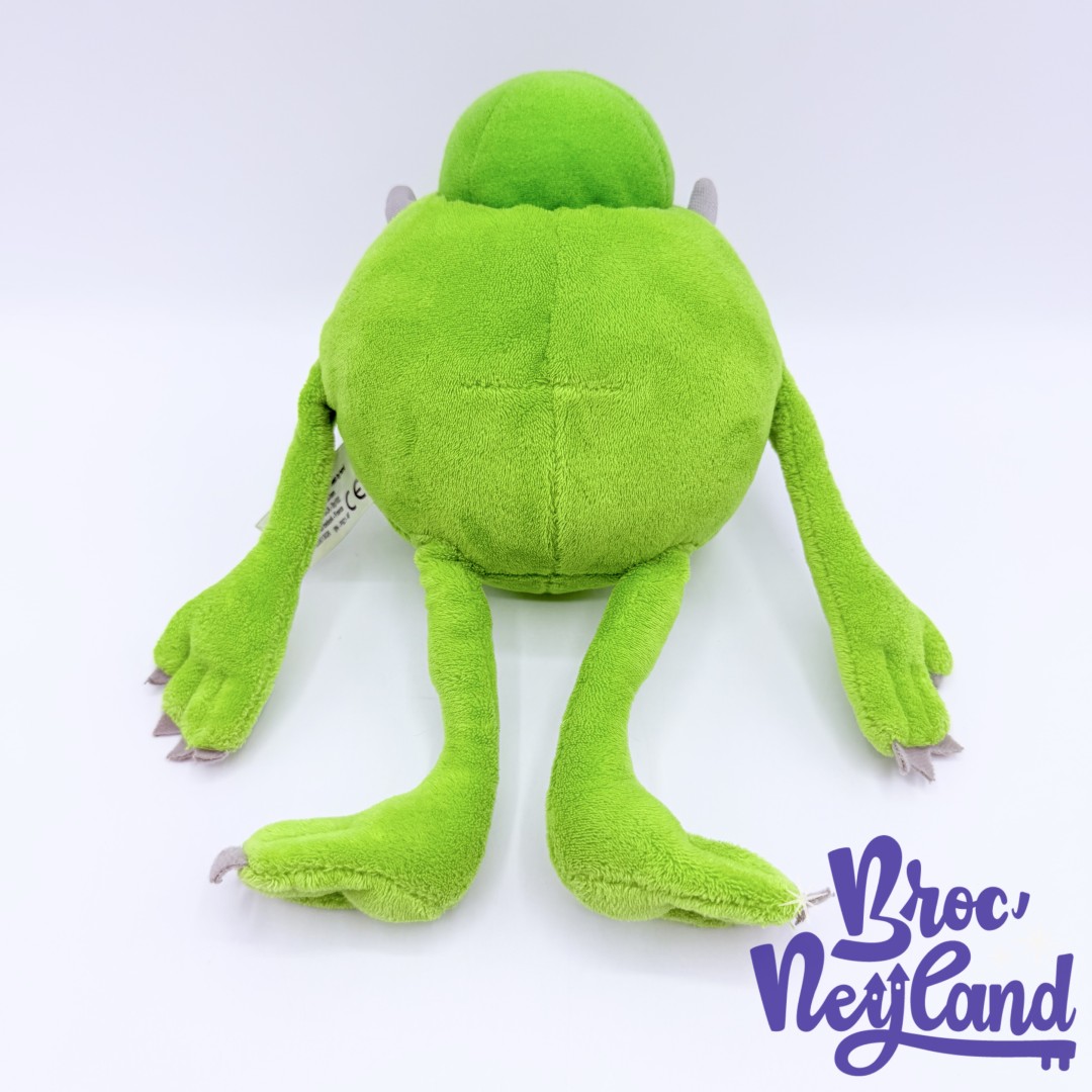 Peluche-Bob-Razowski-Monstres-Academy-Disneyland-Paris-Disney-vert-oeil-casquette-OK-24-cm (2)