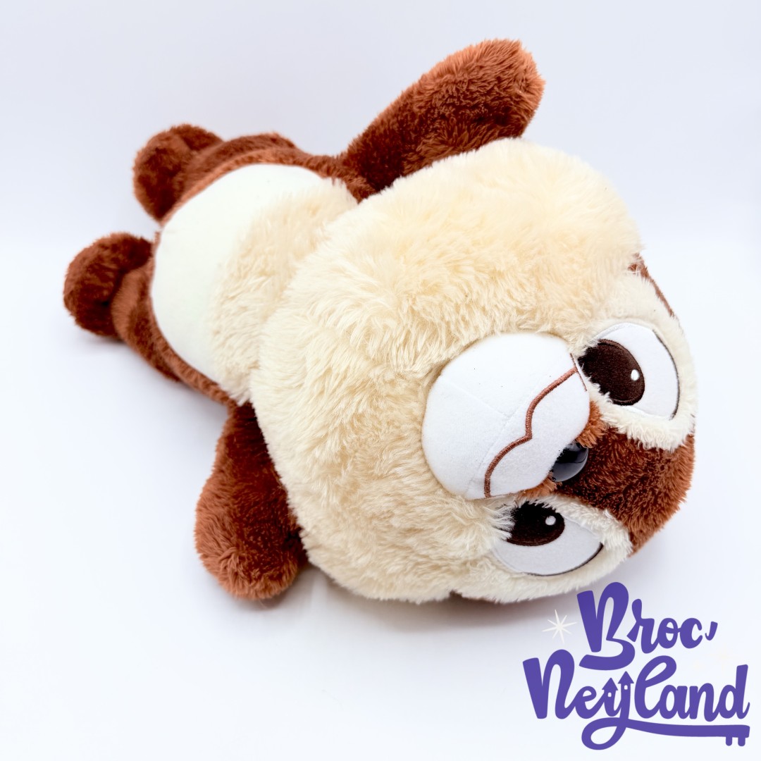 Peluche-Tic-et-Tac-Disney-SEGA-Japon-écureuil-marron-dort-couché-40-cm (7)