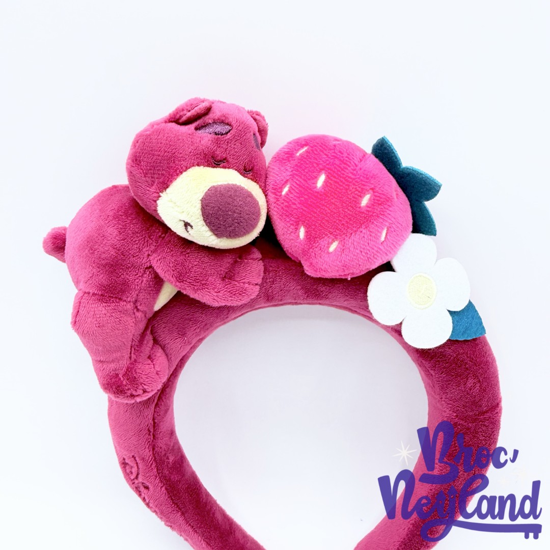 Serre-tête-Oreilles-Lotso-peluche-Disney-Parks-2024-ears-Toy-Story-ours-rose-fraise (1)