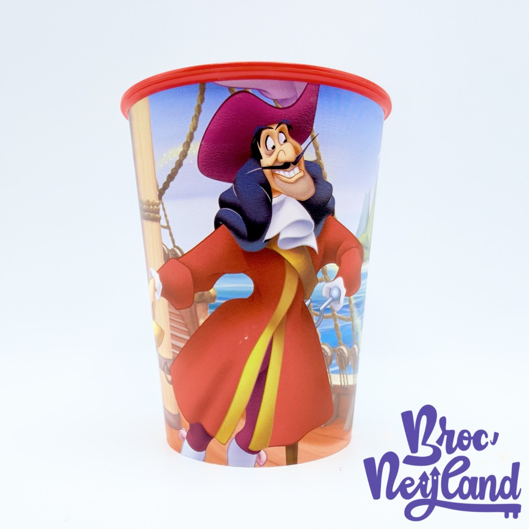 Gobelet-Capitaine-Crochet-Fée-Clochette-Disneyland-Paris-Disney-Peter-Pan-verre-plastique-rouge (2)