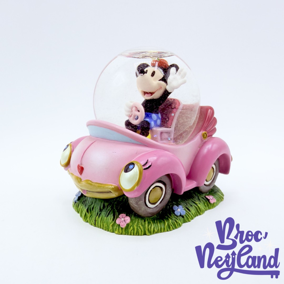 Boule-à-neige-Minnie-Mouse-Voiture-Disneyland-Paris-Disney-Snowglobe-rose-7-cm (5)