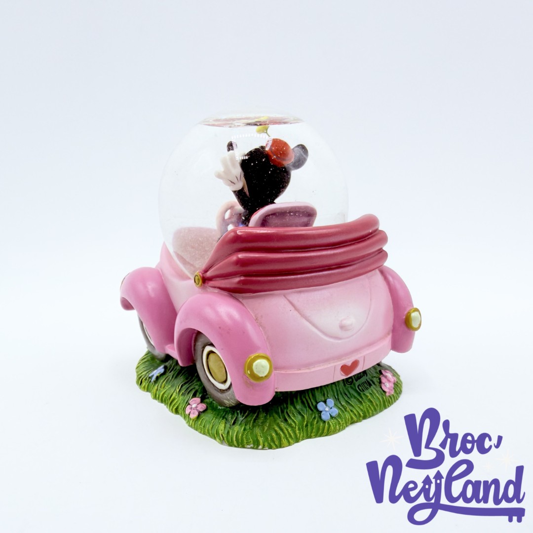 Boule-à-neige-Minnie-Mouse-Voiture-Disneyland-Paris-Disney-Snowglobe-rose-7-cm (1)
