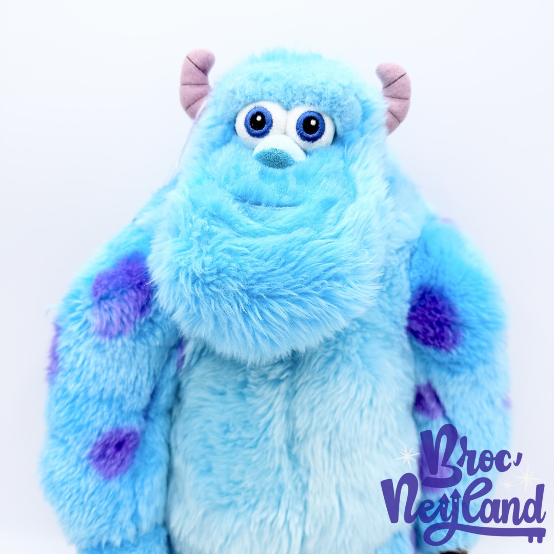 Peluche-Sulli-Monstres-et-Cie-Disney-Store-Sully-monstre-bleu-violet-écusson-40-cm (3)