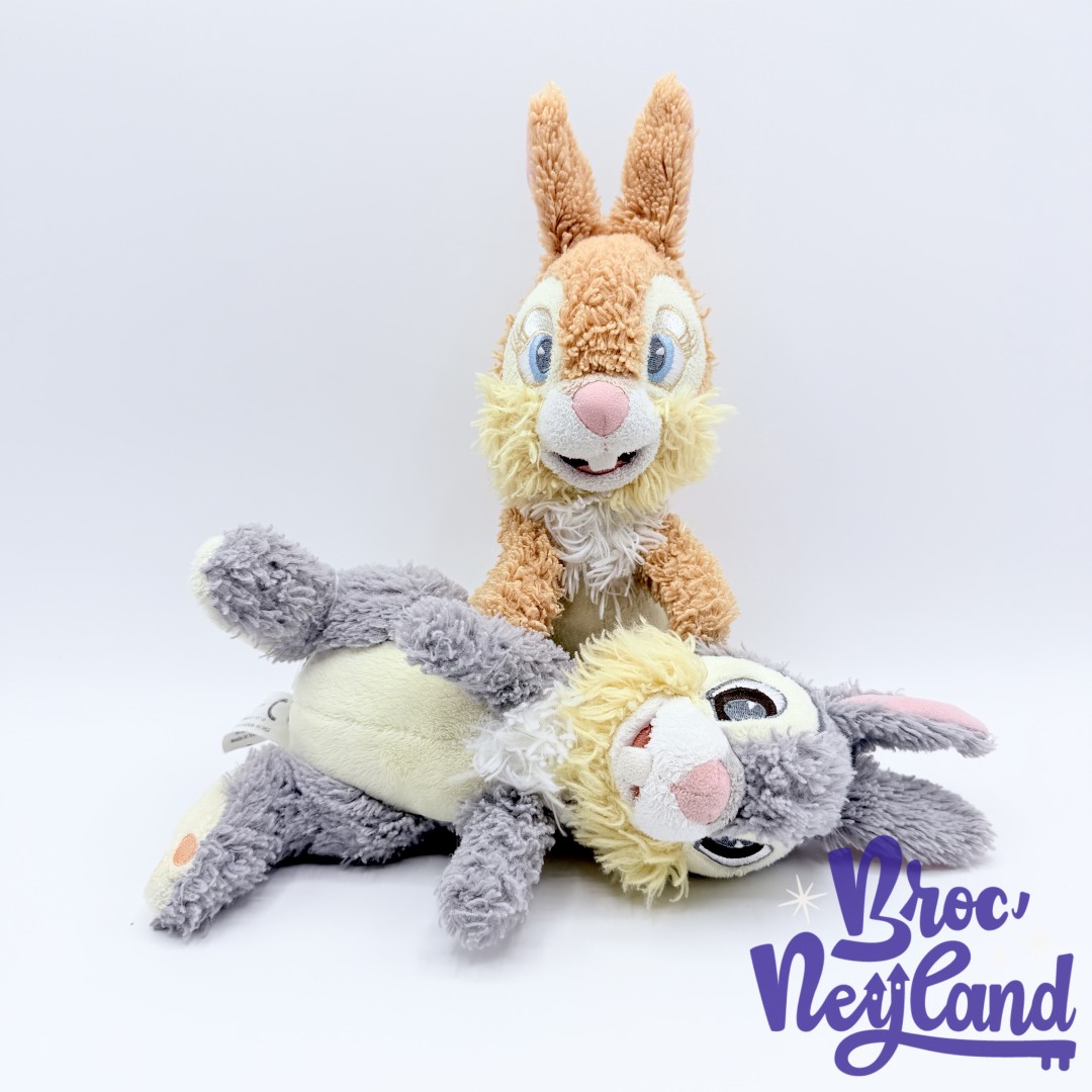 Peluche-Panpan-Miss-Bunny-Disneyland-Paris-Disney-Bambi-lapin-gris-marron-26-cm (4)