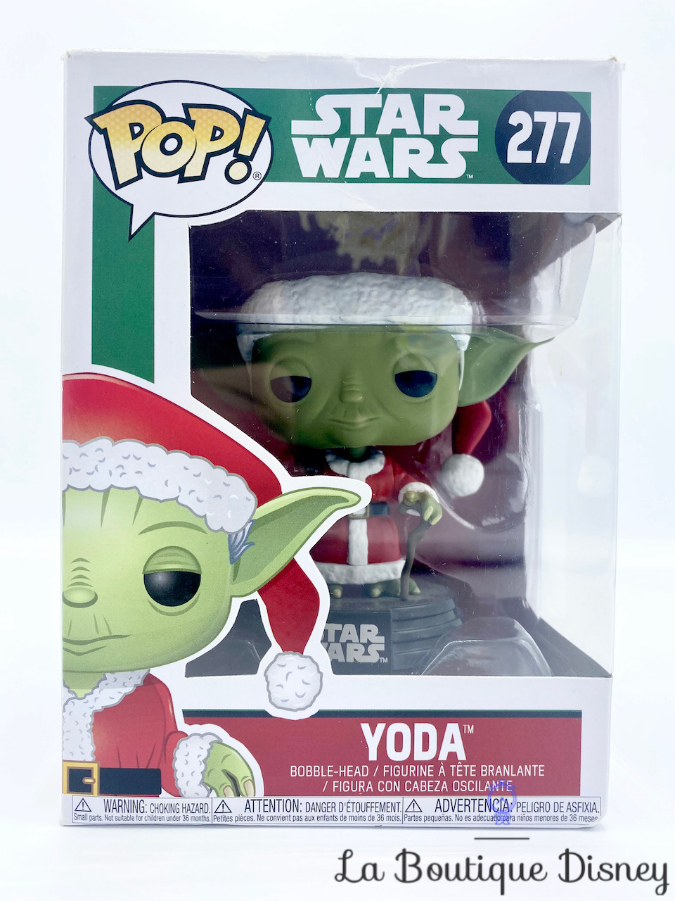Figurine Funko POP 277 Yoda Père Noël Star Wars Disney bobble head tête branlante 2018