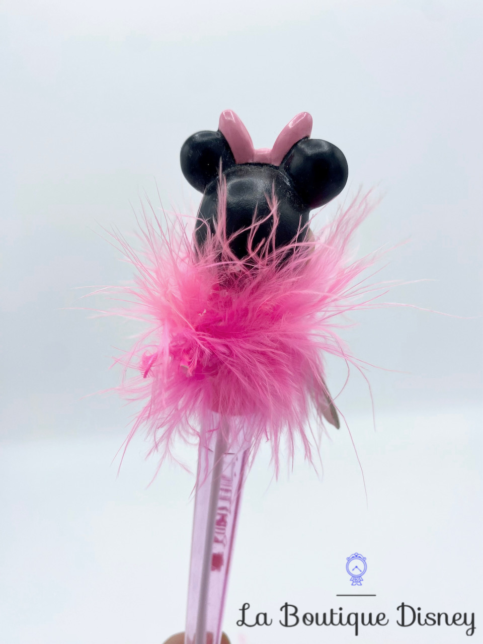 Stylo Bille Minnie Mouse pompon rose Paris Disney