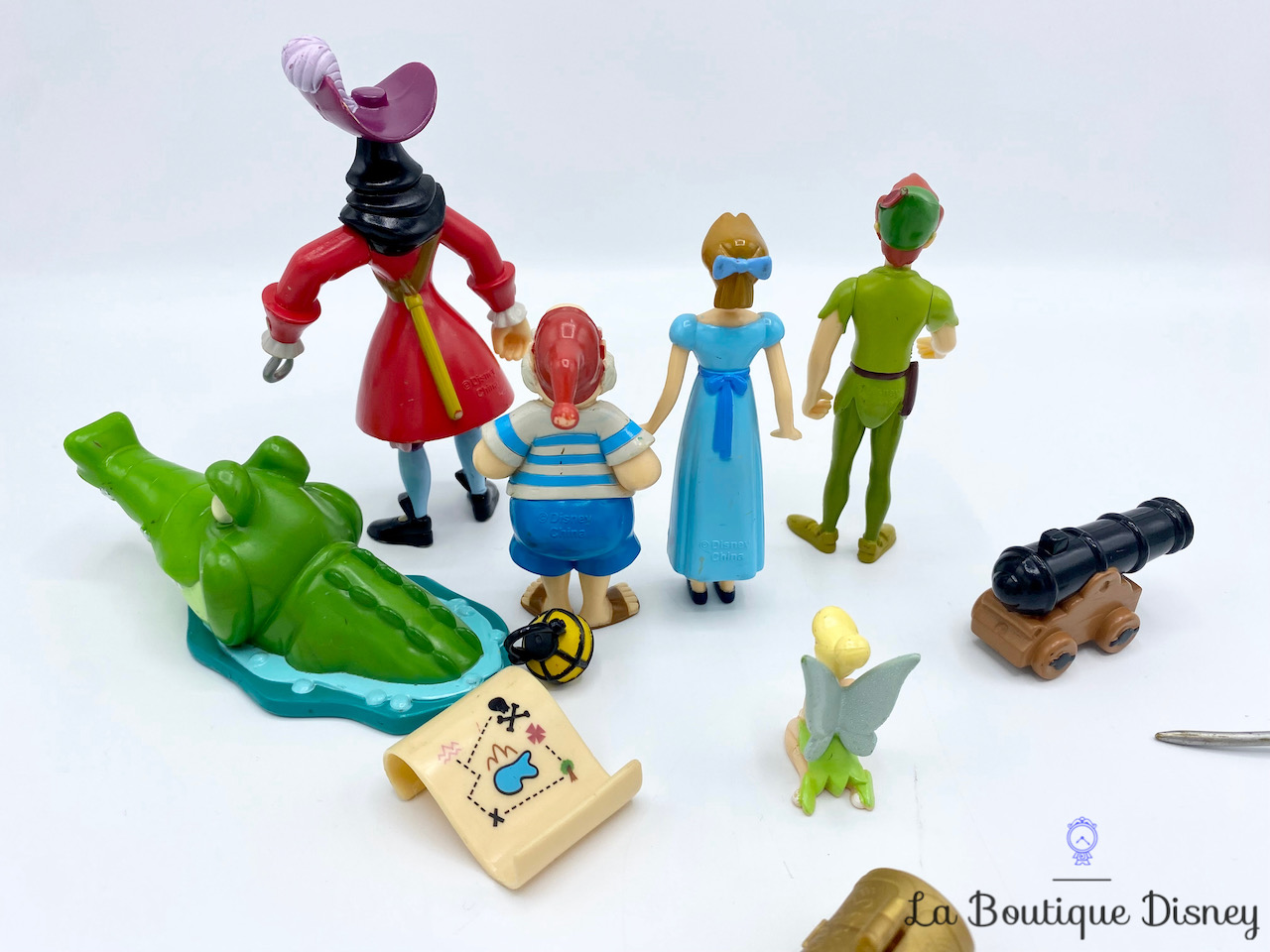 Figurines McDonald's Peter Pan 2002 - Enfants Perdus, Clochette, Crochet, Bateau & Croco