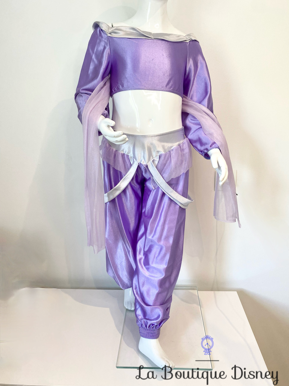 Déguisement Jasmine Aladdin The Disney Store taille 6-8 ans deux pièces violet