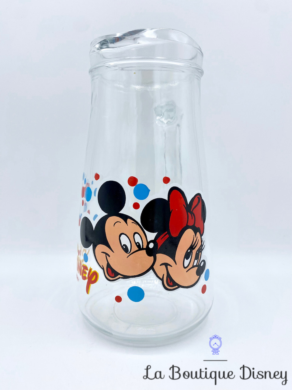 Carafe Mickey Minnie Disney vintage pichet verre eau