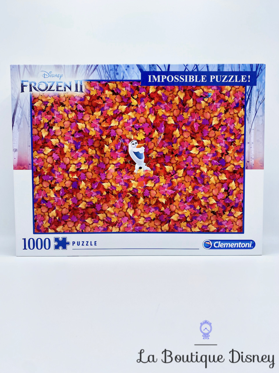 Puzzle 1000 Pièces Impossible Puzzle Olaf La reine des neiges Disney Clementoni Frozen 2