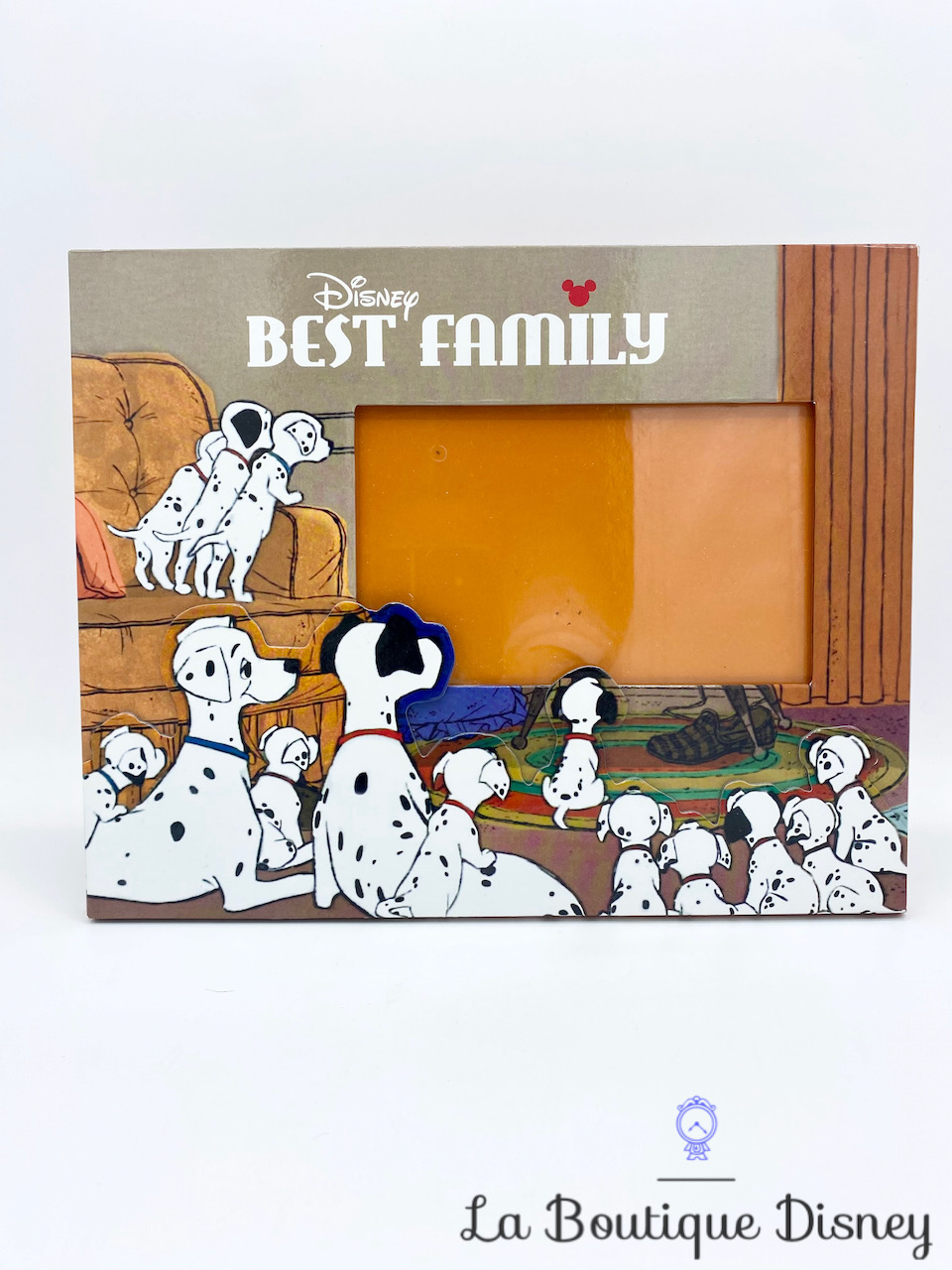 Cadre photo Les 101 Dalmatiens Disney Best Family Disneyland Paris salon orange
