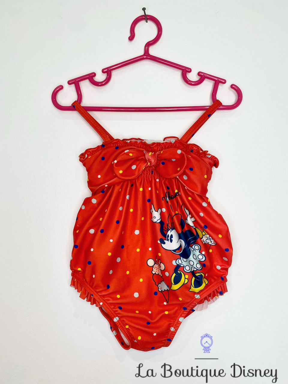 Maillot de bain une pièce Minnie Mouse Disney Baby by Disney Store taille 9-12 mois rouge pois Whope