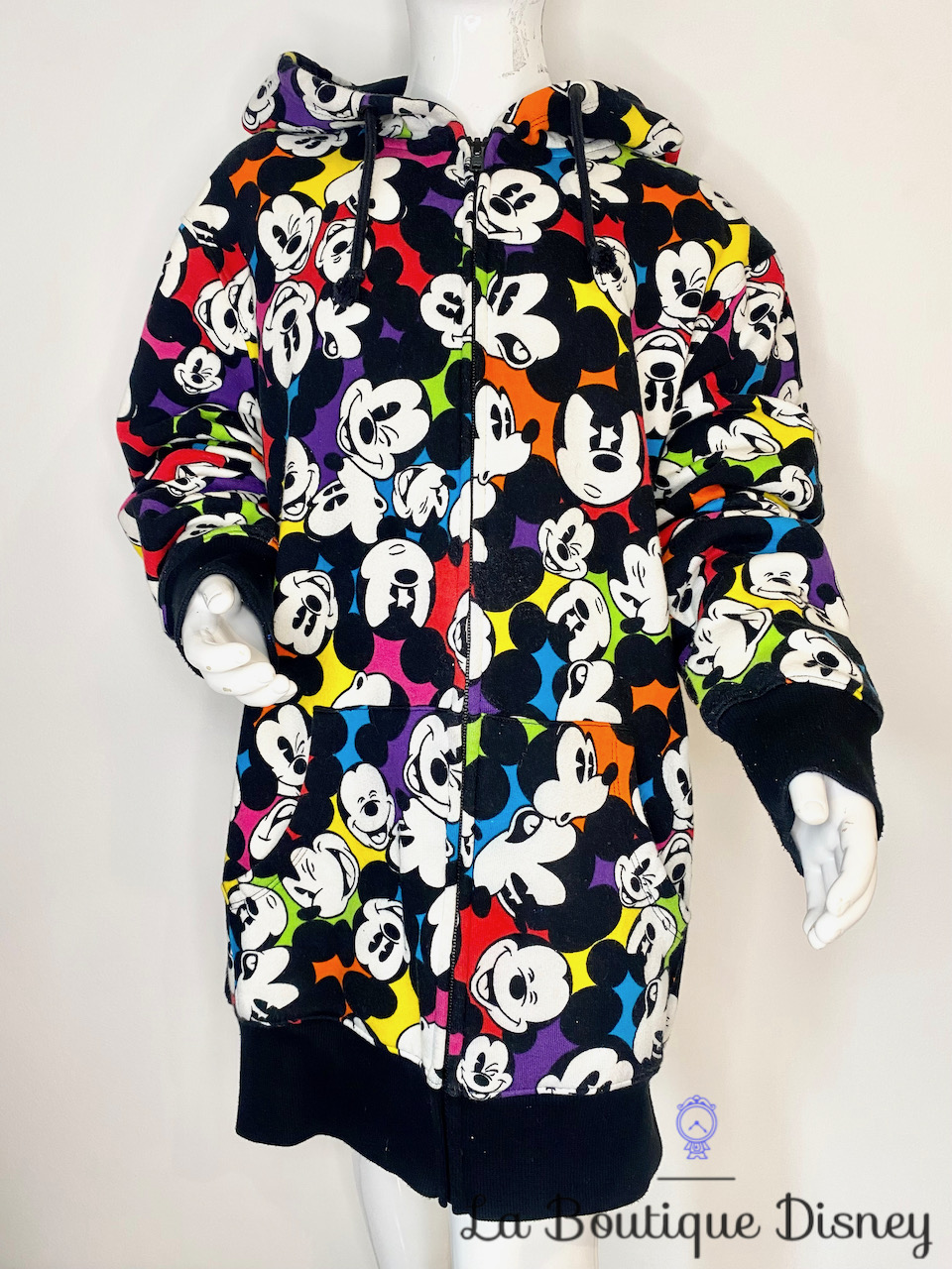 Veste capuche Mickey Mouse multicolore Disneyland Paris Disney taille S visage tête