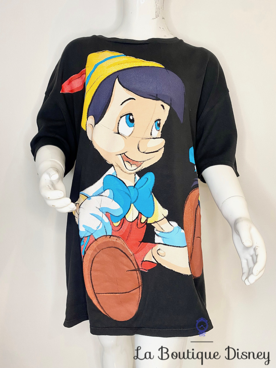 Tee shirt Pinocchio Jiminy Cricket Disney Zara taille S noir