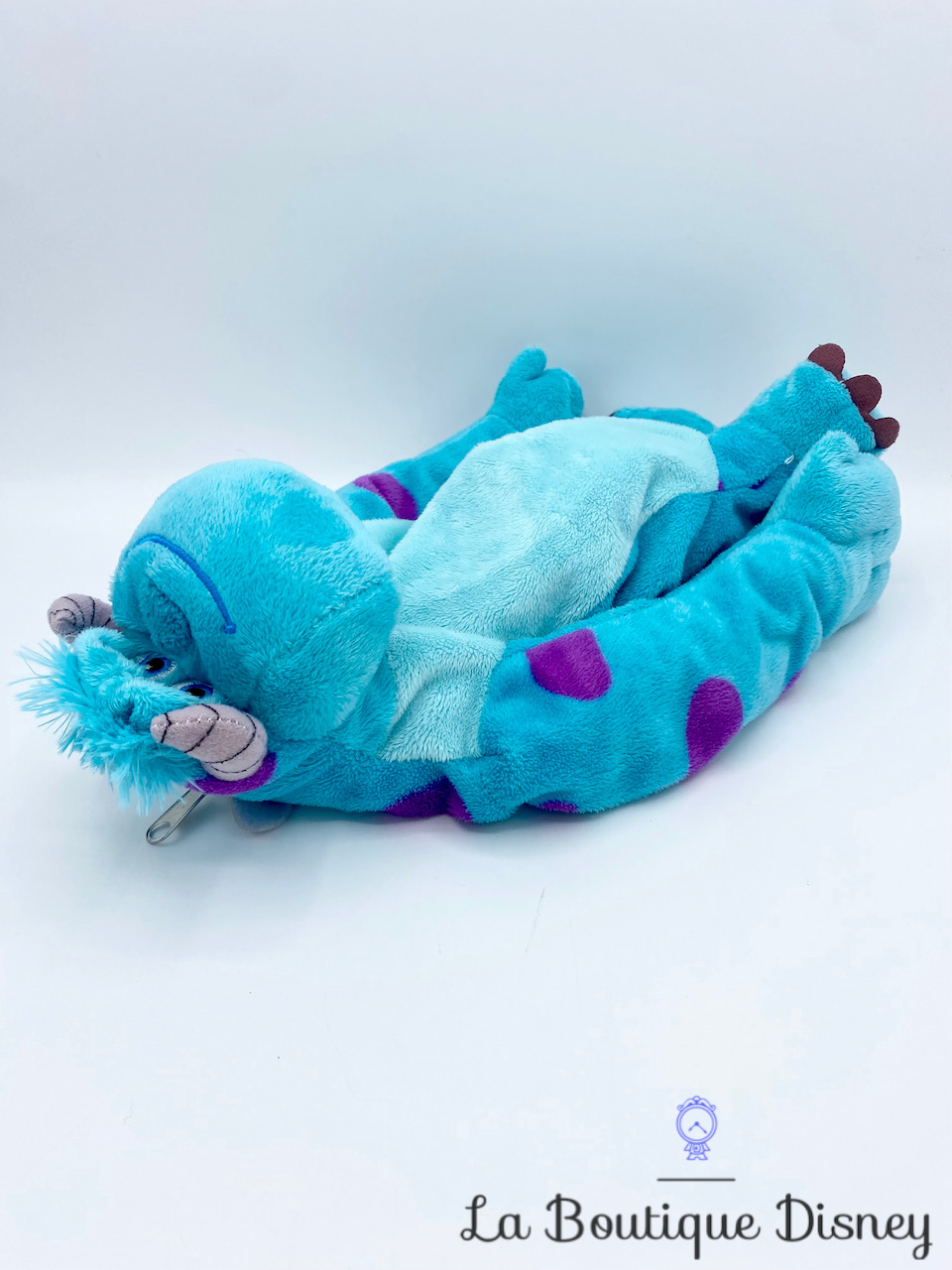 Trousse Sulli Monstres Academy Disney Pixar peluche bleu violet stylos  crayons