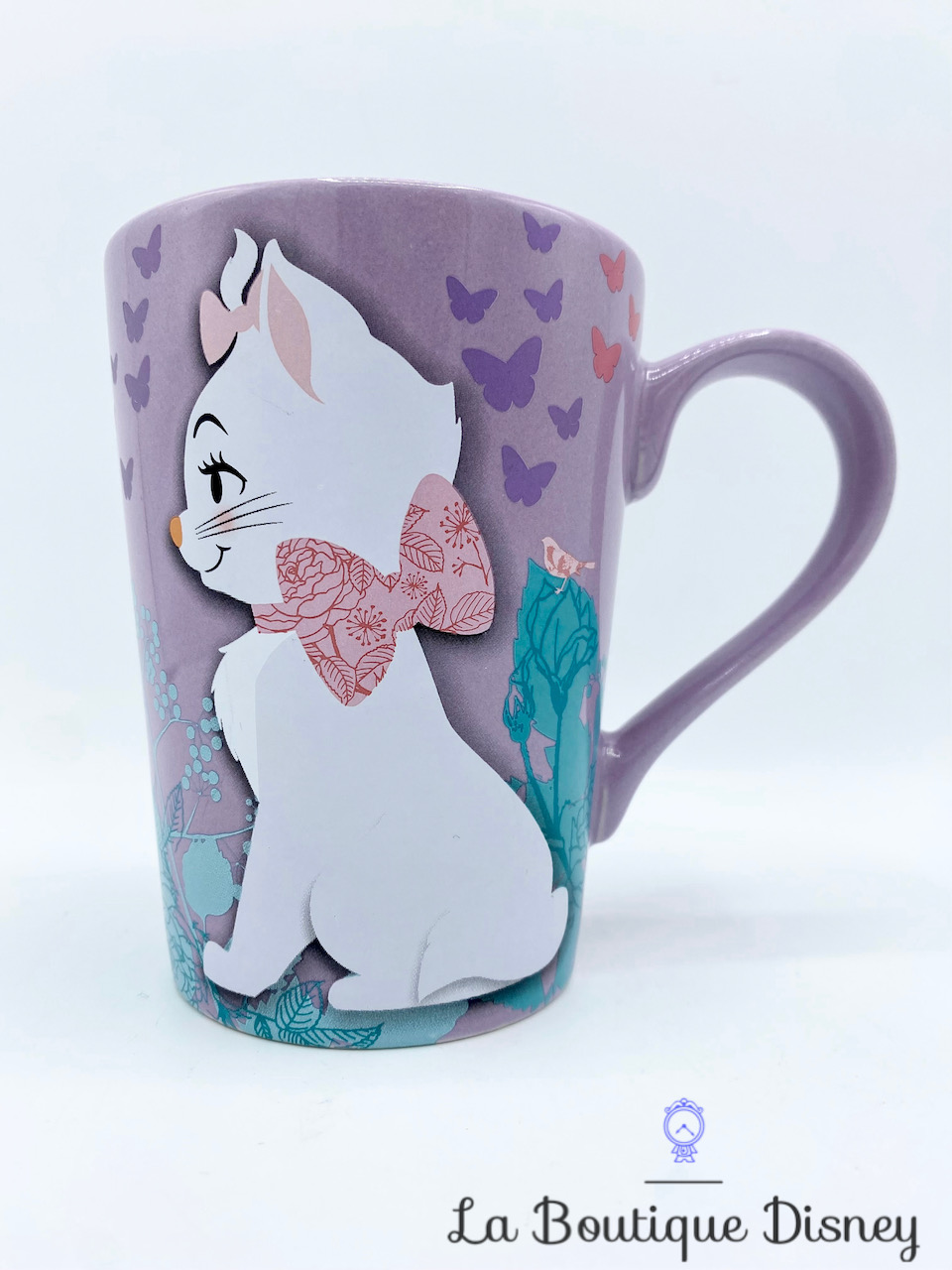 Tasse Marie Les Aristochats Disney Store Original mug chat rose violet papillons