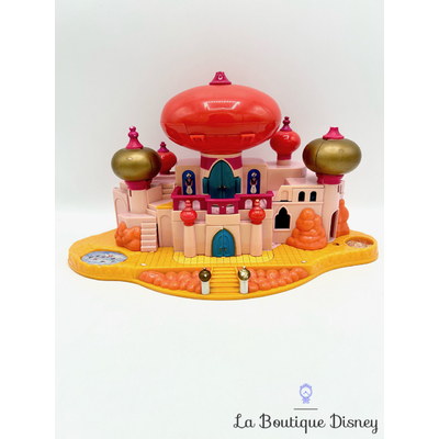 Polly Pocket Bluebird 1996 – Palais Royal Aladdin Variante Mauve + 5 Figurines – Occasion