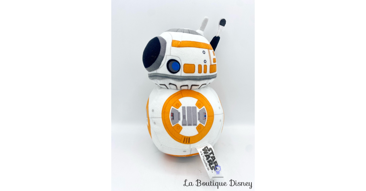 Peluche BB8 Droïde Star Wars Nicotoy robot blanc orange 23 cm