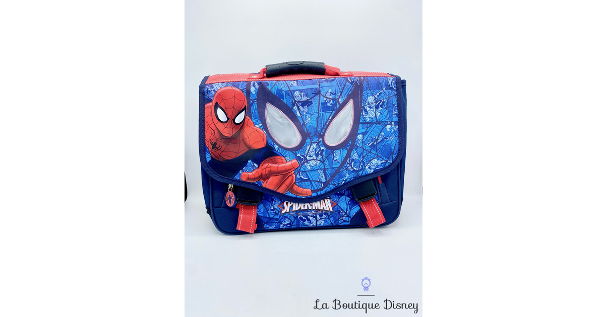 Spiderman Portefeuille 3 plis avec panneau avant brillant Rouge
